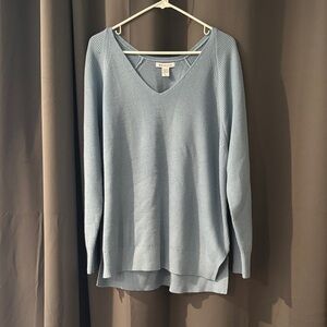 Athleta Women's Light Blue V-Neck Sweater